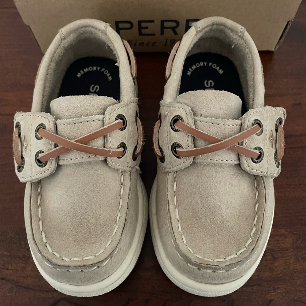 *LIKE NEW* Sperry Cup II Oat Boat Shoes for Baby Boys